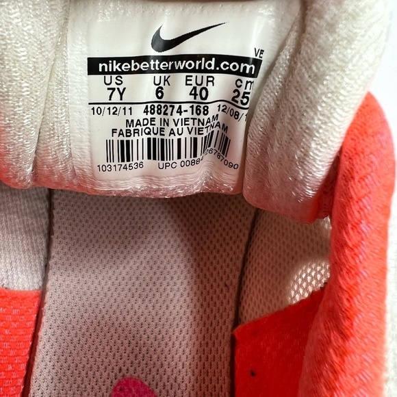 NIKE Lunarlon Women's Retro 90s Style Running Shoe‎ Size 7Y - Picture 7 of 7